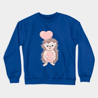 Hedgehog with a heart Crewneck Sweatshirt